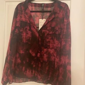 Zara tie dye top